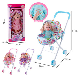 Passeggino per <span class=keywords><strong>Bambole</strong></span> <span class=keywords><strong>Rosa</strong></span> con Mini Bambola Sonora da 14 Pollici - Product Image 4