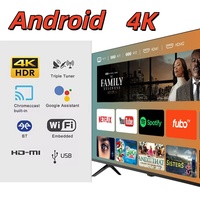 Téléviseur intelligent LED 4K HD de 85 pouces à écran plat avec système Android, personnalisation acceptée