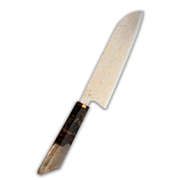 Nouveau produit outil de cuisson de cuisine 33 couches noyau en acier Vg-10 couteau Santoku de cuisine de Chef professionnel