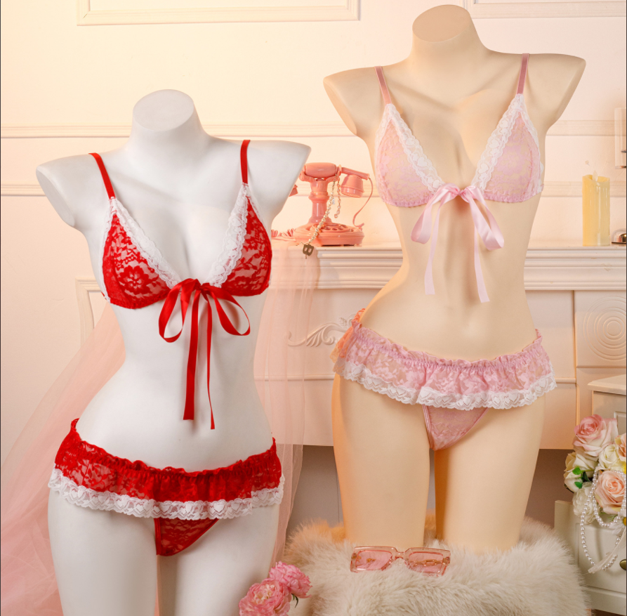 Cute Girl Sexy 2-Piece Embroidery Rhinestone Lace Semi-Sheer Breathable  Firm Control Plus Size Lingerie Set for Women| Alibaba.com