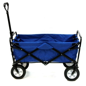 Chariot pliable <span class=keywords><strong>à</strong></span> 4 roues, chariot <span class=keywords><strong>à</strong></span> poussoir pour l'extérieur, livraison facile - Product Image 2