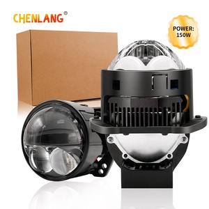Bộ đèn pha <span class=keywords><strong>LED</strong></span> Chenlang 150W 3 inch Bi-<span class=keywords><strong>led</strong></span>, chứng nhận DOT, chế độ chiếu xa/gần, bộ lắp đặt cải tiến, chất lượng cao, đèn laser kép, đèn pha <span class=keywords><strong>LED</strong></span> LHD/RHD - Product Image 1