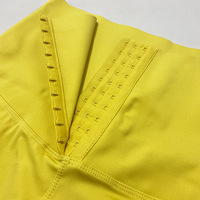 Pantalones Transpirables de Nylon y Spandex con Diseño de Cuadros, Faja Reductora de Cintura Alta para Mujer, Marca Personalizada OEM ODM, 220g