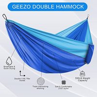 Hamac de camping en nylon simple ou double WOQI, vente en gros d'usine, pour l'extérieur - sans sangles