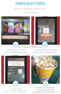 Commercial Snack Food Smart Touch Screen Automatic <b>Popcorn</b> Vending <b>Machine</b> With 2 Flavors - Product Image 4