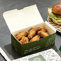 Emballages personnalisés pour restaurants, écologiques, recyclables, jetables, pour hamburgers, poulet frit, sandwichs, frites