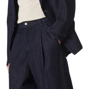 Jeans droits décontractés personnalisés en usine, coupe slim, nouvelle collection été, délavés, effet empilé - Product Image 5