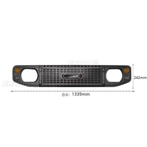 ชุดแต่งสำหรับ Suzuki Jimny JB74 ปี 2019-2025 ชุดแต่งกันชนหน้า กระจังหน้าแบบเรซซิ่ง แถบตกแต่ง กันชนหน้า ชิ้นส่วนภายนอก - Product Image 6