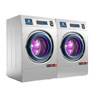 पूर्ण स्वत: उच्च दक्षता सामने लोड सिक्का QR कोड और क्रेडिट कार्ड संचालित लॉन्ड्रोमैट के लिए कपड़े धोने का वाशिंग मशीन