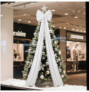 Grand Nœud <span class=keywords><strong>de</strong></span> Noël à suspendre, Ornement pour Arbre <span class=keywords><strong>de</strong></span> Noël, Décoration pour Fêtes <span class=keywords><strong>de</strong></span> Fin d'Année - Product Image 6