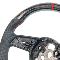 Volant de voiture en cuir fibre de carbone, styles basiques les plus vendus, pour Audi B9, A3, A4, A5, A6, A7, A8, B9, R8, S3, S4, S5, A1, S1, TT, C8