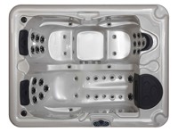Bain à remous rectangulaire de luxe extérieur OEM Sexy Spa Balboa Gecko Top en acrylique et fibre de verre, écologique, pour 3 personnes, avec hydrothérapie