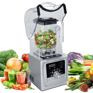 Blender commercial haute vitesse avec contrôle de vitesse variable, plusieurs lames, protection anti-éclaboussures incluse, pour usage en restaurant - Product Image 3