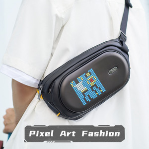 Divoom <span class=keywords><strong>Pixoo</strong></span> Sling Bag-C Pixel Art Bolsa de pecho Impermeable Deporte al aire libre Accesorio de almacenamiento Accesorios de audio y video - Product Image 4