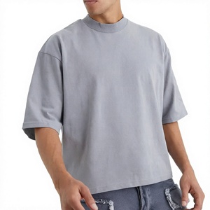 Camiseta Oversize de Algodón 100% de 260 g/m² para Hombre, Corte Holgado, Cuello Redondo, Manga Corta, Tejido de Punto, Estampado Personalizado - Product Image 3