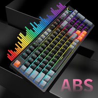 Clavier de jeu professionnel coloré, clavier mécanique filaire à 96 touches avec bouton, 26 touches anti-ghosting, rétroéclairage LDE