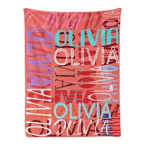 Mantas personalizadas de cumpleaños para bebés, manta personalizada con nombre para niños y adultos, venta al por mayor - Product Image 5