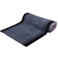 Non Woven Modern Washable Cushioned Non Slip Rugs Grey Stripe Hallway Rug and Carpet Rolls with TPR Bottom PET Friendly for Home