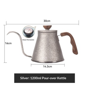 <span class=keywords><strong>Caffettiera</strong></span> Pour-Over di Alta Gamma in Titanio Puro con Base Rinforzata, Controllo della Temperatura e Beccuccio Lungo e Sottile - Product Image 6