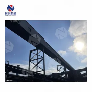 Lona de goma, grava redonda, máquina móvil, entrada de piedra, cinta transportadora de transporte con tolva - Product Image 2