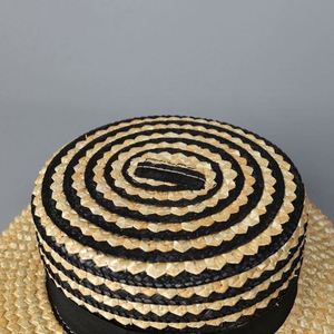 หมวกปีกกว้างลายทางสำหรับผู้หญิง ฤดูร้อน ปี 2025 สำหรับกิจกรรมกลางแจ้ง ชายหาด กันแดด ป้องกันรังสียูวี  หมวกทรงโบตเตอร์ พิมพ์ลายสกรีน  รับทำแบรนด์ตามสั่ง - Product Image 3