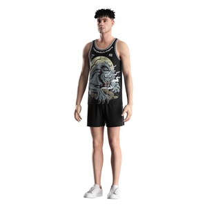 Ensemble d'uniformes de boxe Muay Thai personnalisés de qualité supérieure, respirants, par sublimation, T-shirt personnalisé, gilets pour hommes de haute qualité, vêtements de sport - Product Image 5