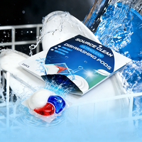 Capsules de lavage de vaisselle OEM pour la cuisine, détergent en capsules pour lave-vaisselle, vente en gros