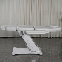 Salon de beauté blanc Chaise d'examen de beauté électrique Spa Beauté Lit de cils du visage Traitement Table de massage