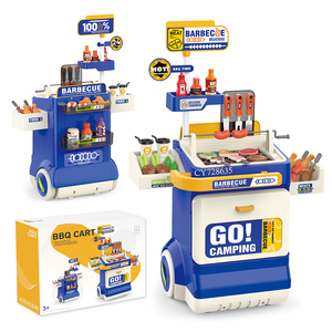 Set Cucina <span class=keywords><strong>Giocattolo</strong></span> in Plastica per Bambini 3+ Anni, Giocattoli Educativi, <span class=keywords><strong>Forno</strong></span> BBQ con Funzione Spray, Gioco di Ruolo - Product Image 1