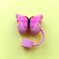 Capuchon de paille de vache en silicone 3D de 10mm, capuchon de protection de paille de vache, portable, réutilisable et drôle
