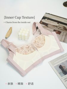 Women's <b>Sexy</b> French Lace Lingerie - Small Chest Gathered, Wireless Lightweight, Suitable for Daily Comfortable <b>Office</b> <b>Wear</b> - Product Image 5