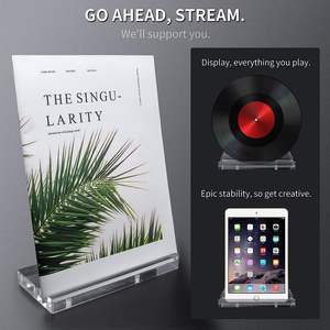 <span class=keywords><strong>Caballete</strong></span> de soporte de exhibición de libro de álbum de acrílico transparente de mesa <span class=keywords><strong>para</strong></span> mostrar imágenes, libros, hojas de música, cuadernos, Cds - Product Image 6