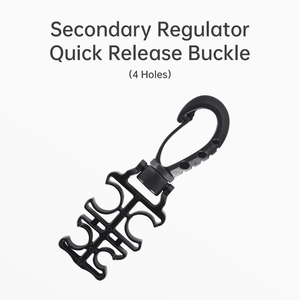 DIDEEP Scuba <b>Diving</b> Second Stage Quick-Release Buckle – Hose Retainer Clip for BCD, <b>Regulator</b> Holder for Primary/Alternate Air S - Product Image 1