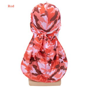2022 Offre Spéciale durag soyeux en gros Designer Camouflage hommes <span class=keywords><strong>Du</strong></span> chiffon - Product Image 4