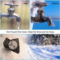 Couvercle de robinet d'eau d'extérieur Chaussettes de protection contre le gel Isolation des tuyaux Couvercle de robinet d'extérieur imperméable et réutilisable pour l'hiver