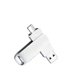 Unidad Flash USB Metálica Giratoria 2 en 1 OTG con Logotipo Personalizado, Multicolor, Transferencia Rápida, Memoria Portátil - Product Image 1