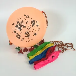 Wholesale Multicolor Kids Toy Funny Play Printing Punch Balloons