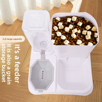 Distributeur automatique de nourriture et d'eau 2-en-1 pour animaux de compagnie, distributeur de nourriture en libre-service pour chats et chiens de petite et moyenne taille, prix d'usine