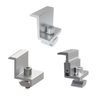 UISOLAR Z Support de montage solaire, pince intermédiaire en aluminium anodisé, surface argent naturel, 35mm/40mm, pinces solaires réglables