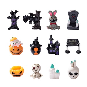 Nuevos Adornos Decorativos en Miniatura para Halloween y Pascua: Momia, Calavera, Conejo, Casa Mágica, Fantasma, Calabaza, Pequeños Adornos - Product Image 2