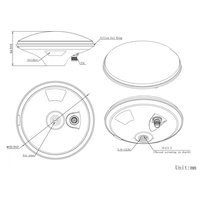 Antena topográfica GNSS RTK multifrecuencia GPS GLONASS BDS Galileo antena TNC conector para encuesta al aire libre