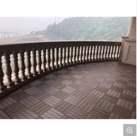 Moderne 300X300mm solide Anti UV anti-dérapant étanche à l'eau pierre herbe WPC bricolage carreaux de terrasse bois plastique Composite carreaux de terrasse