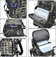 Sac à dos de pêche avec porte-cannes, échantillon gratuit, en tissu Oxford 900D résistant à l'eau, grand sac de rangement pour matériel de pêche