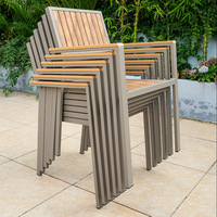Ensemble de table et de chaises de jardin pour patios, terrasses, jardins, balcons - Métal résistant à la pourriture - Construction métallique et imperméable