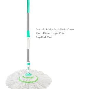 Mocio per la pulizia del pavimento in cotone a torsione automatica ed ecologica con stringhe ad anello mocio bagnato per l'industria commerciale domestica - Product Image 5