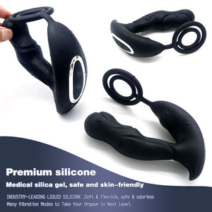 Vibratore Prostatico a Doppio Anello Potente con Telecomando, Riscaldamento Intelligente, Plug Anale per Adulti, Giocattolo Sessuale, Massaggiatore Vaginale - Product Image 6