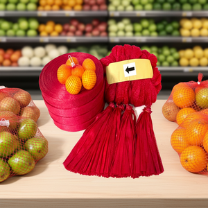 מותג HuiXin, ייצור ישיר מהמפעל, רשת צינורית סרוגה מ-PE בהתאמה אישית, שרוולי רשת לגלילים, גואנגדונג, לאריזת תפוזים, פירות ובצל. - Product Image 2