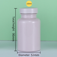 Botellas de Plástico PET Gris de 80-275 ml con Tapa de Rosca, Impresión Personalizada, Fabricación de Productos Vitamínicos para el Cuidado de la Salud
