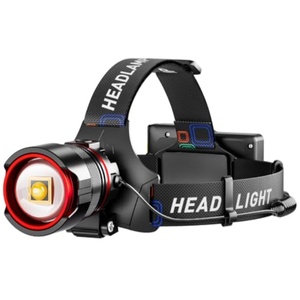 Lampe frontale portable 30W LED rechargeable par USB, 5 modes d'éclairage, étanche, pour la pêche et le camping - Product Image 1
