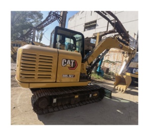 Mini-excavatrice CAT305.5E d'occasion, version japonaise d'origine, avec peu d'heures de fonctionnement, excavatrice sur chenilles de 5,5 tonnes, Cat306 306E 6 tonnes - Product Image 1
